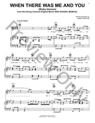 When There Was Me And You (Ricky version) piano sheet music cover